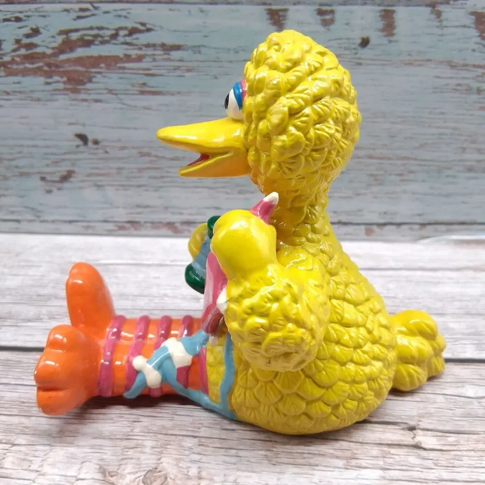 Vintage 1994 Sesame Street Big Bird Ceramic Figure Flying Kite Enesco Jim Henson